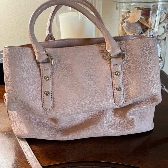 Kate Spade Larchmont Avenue Blush Evangeline Satchel Bag - Picture 2 of 14